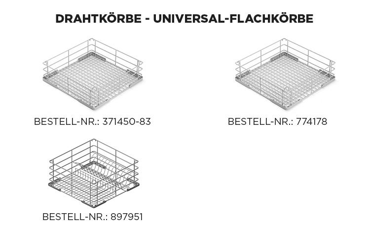 HOBART Draht-Universal-Flachkörbe